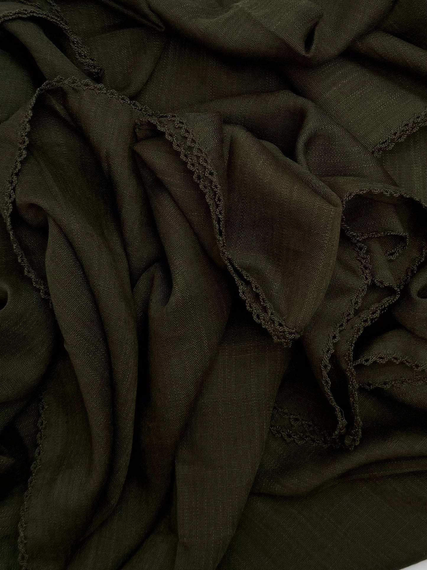 Maxi plain Turkish kinaari emerald hijab