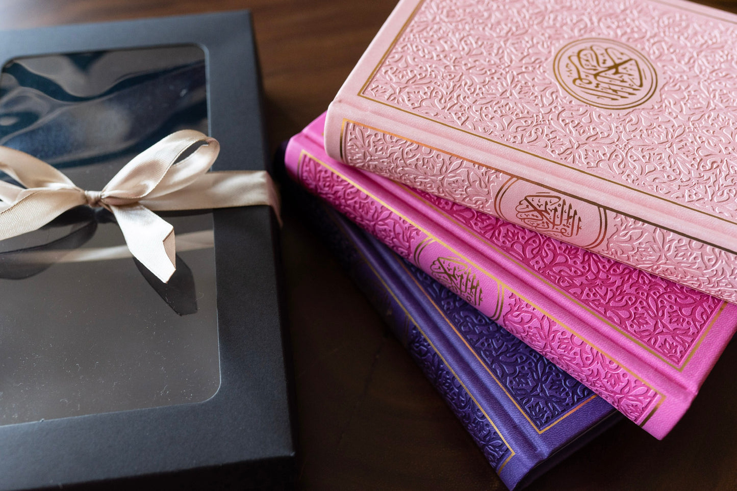 A4 Leather embossed Rainbow Quran’s 9 colours available