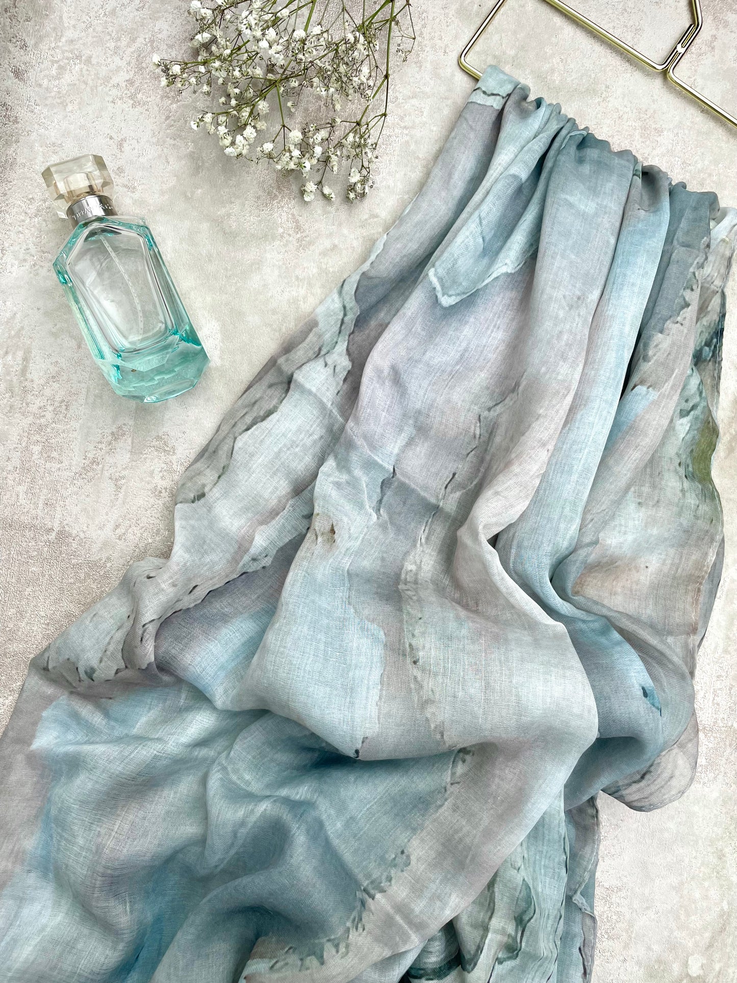 Water coloured Modal Printed Moss Hijab