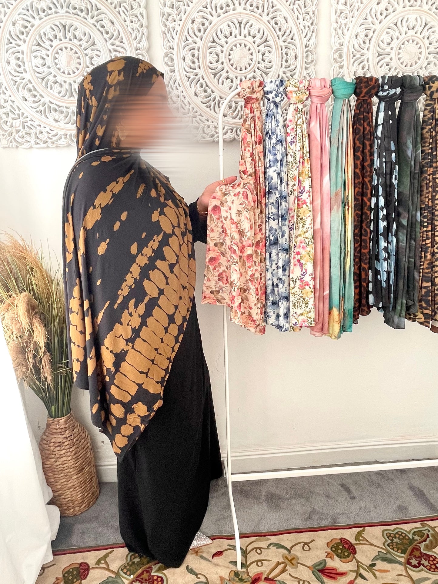 Premium Jersey Caramel Thread Hijab