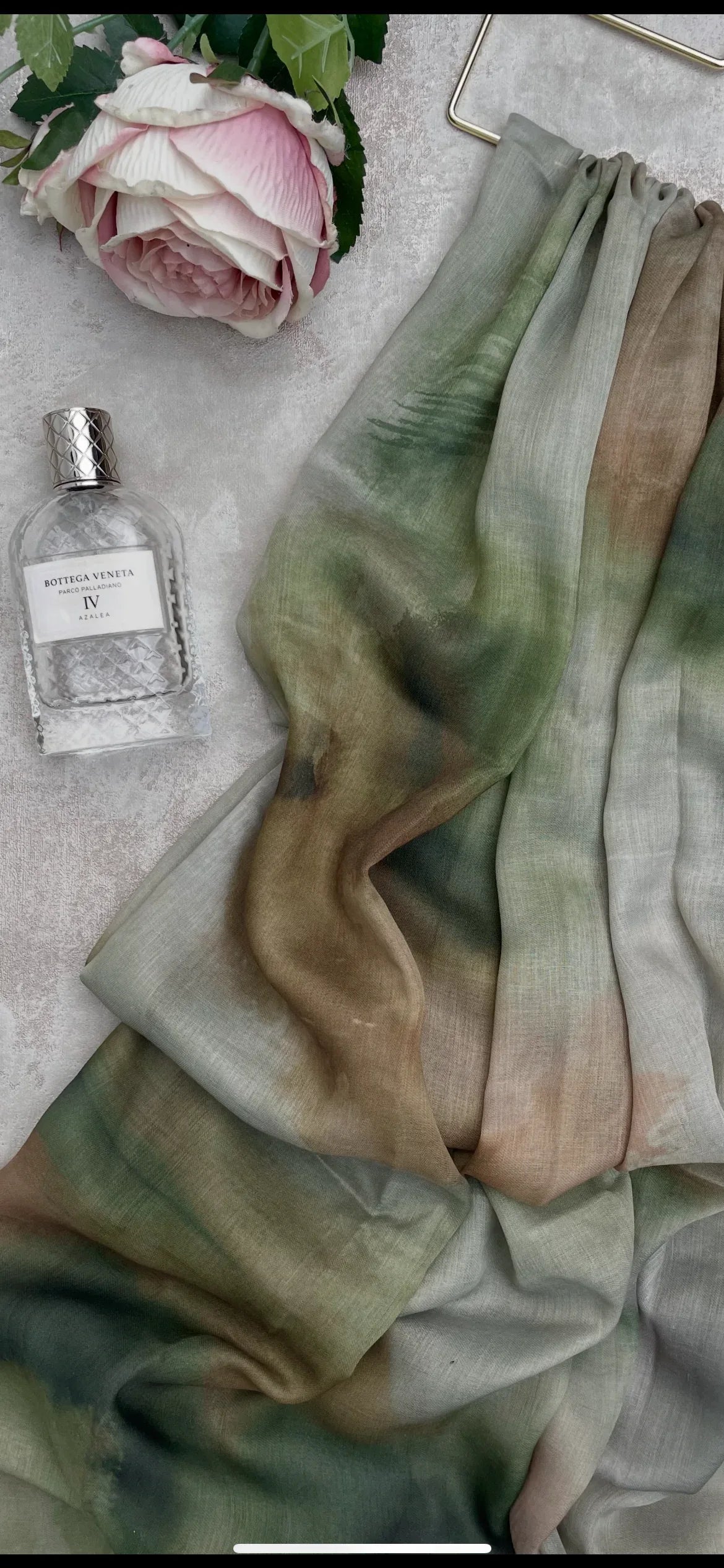 Water coloured Modal Printed Mendhi Hijab - Hijab Junkie UK