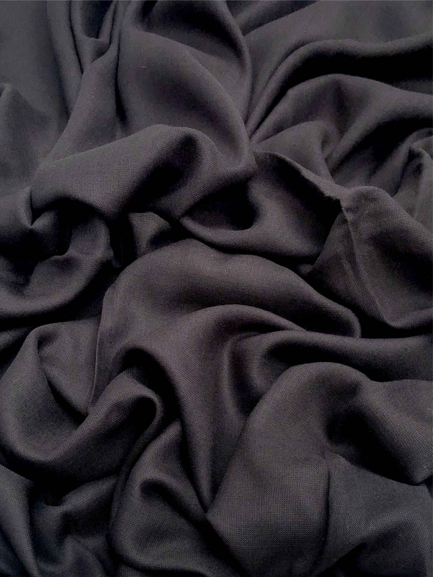 Premium Modal soft bobble free maxi jet black hijab