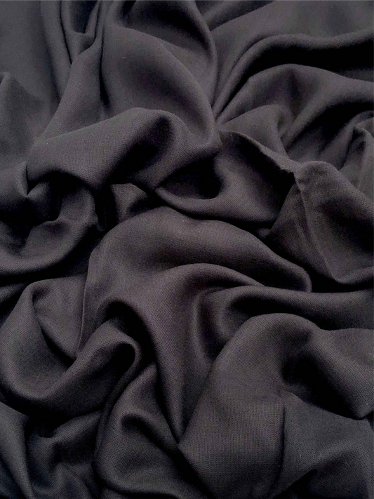 Premium Modal soft bobble free maxi jet black hijab