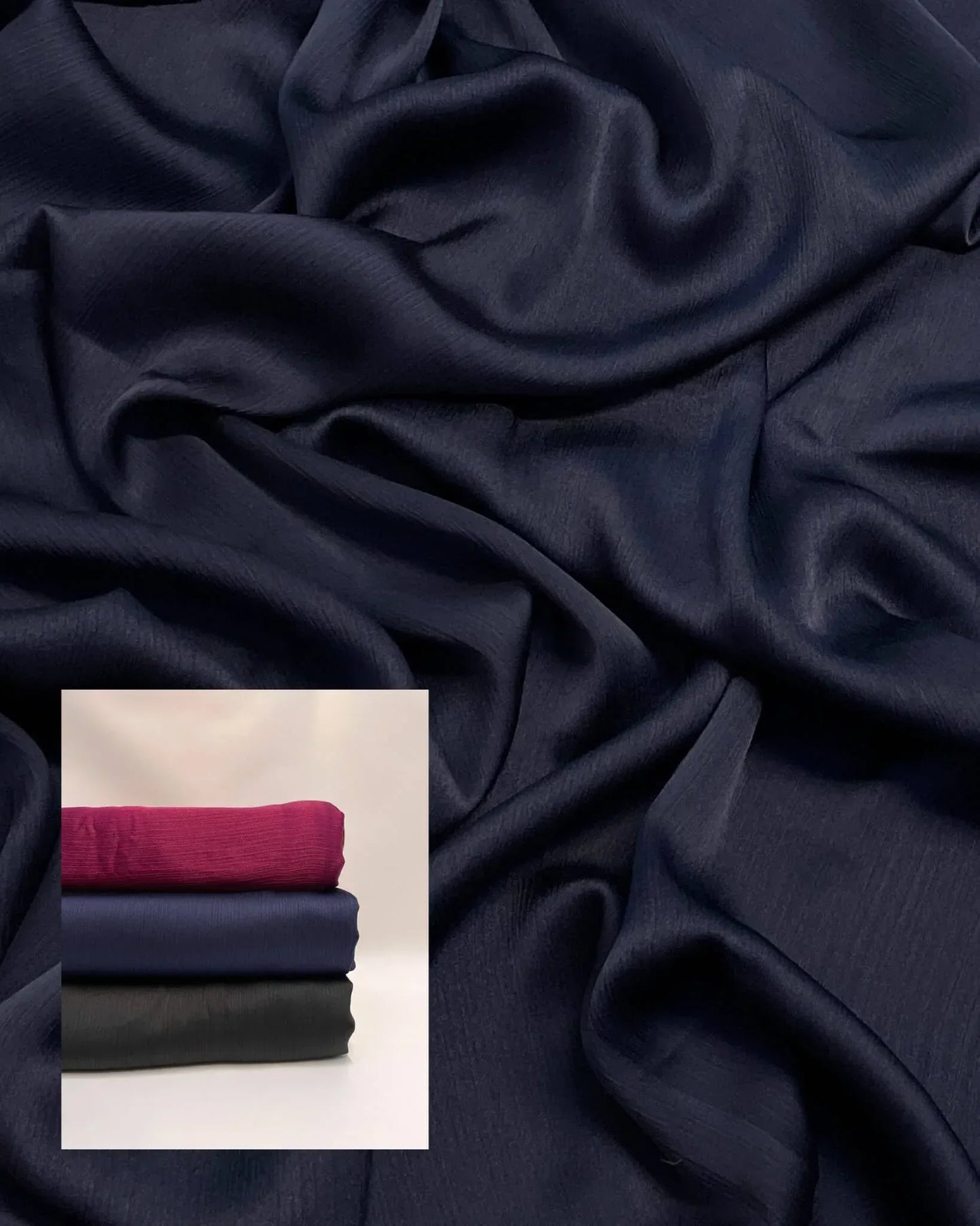 Matt Dubai crinkle silk iron hijab - Hijab Junkie UK