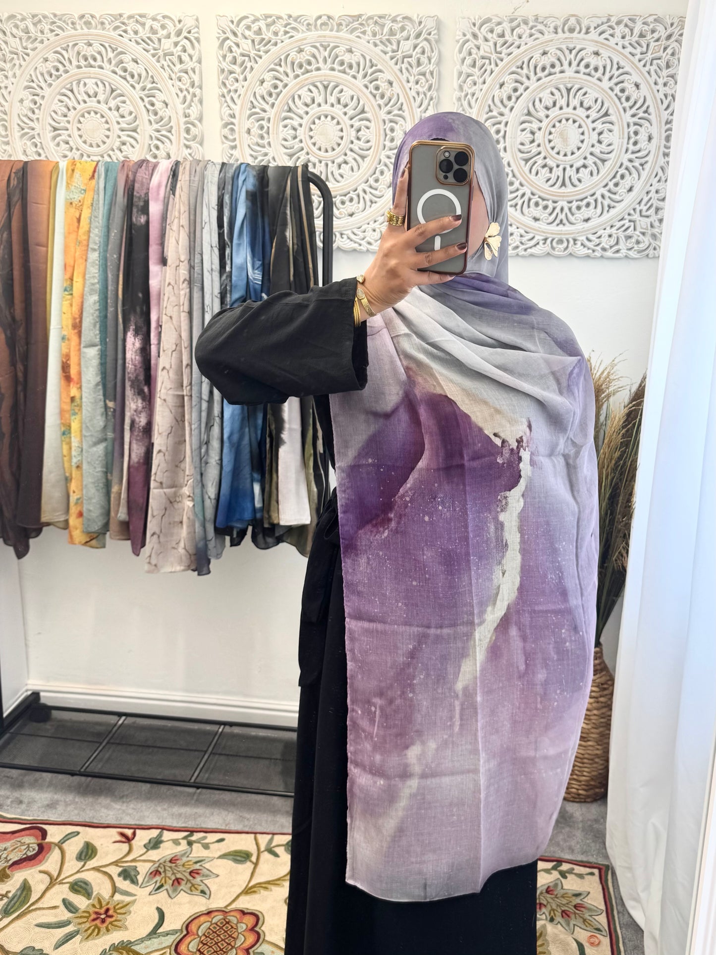 Water coloured Modal Printed Venus Hijab