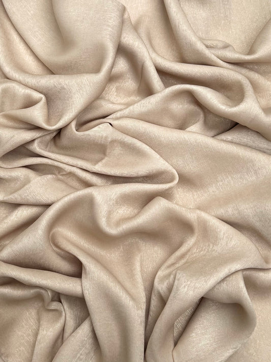 Metallic Parus matt soft gold hijab