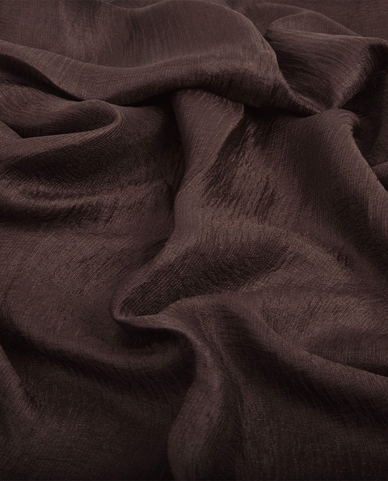 Maxi Luxury dupioni smooth fudge hijab