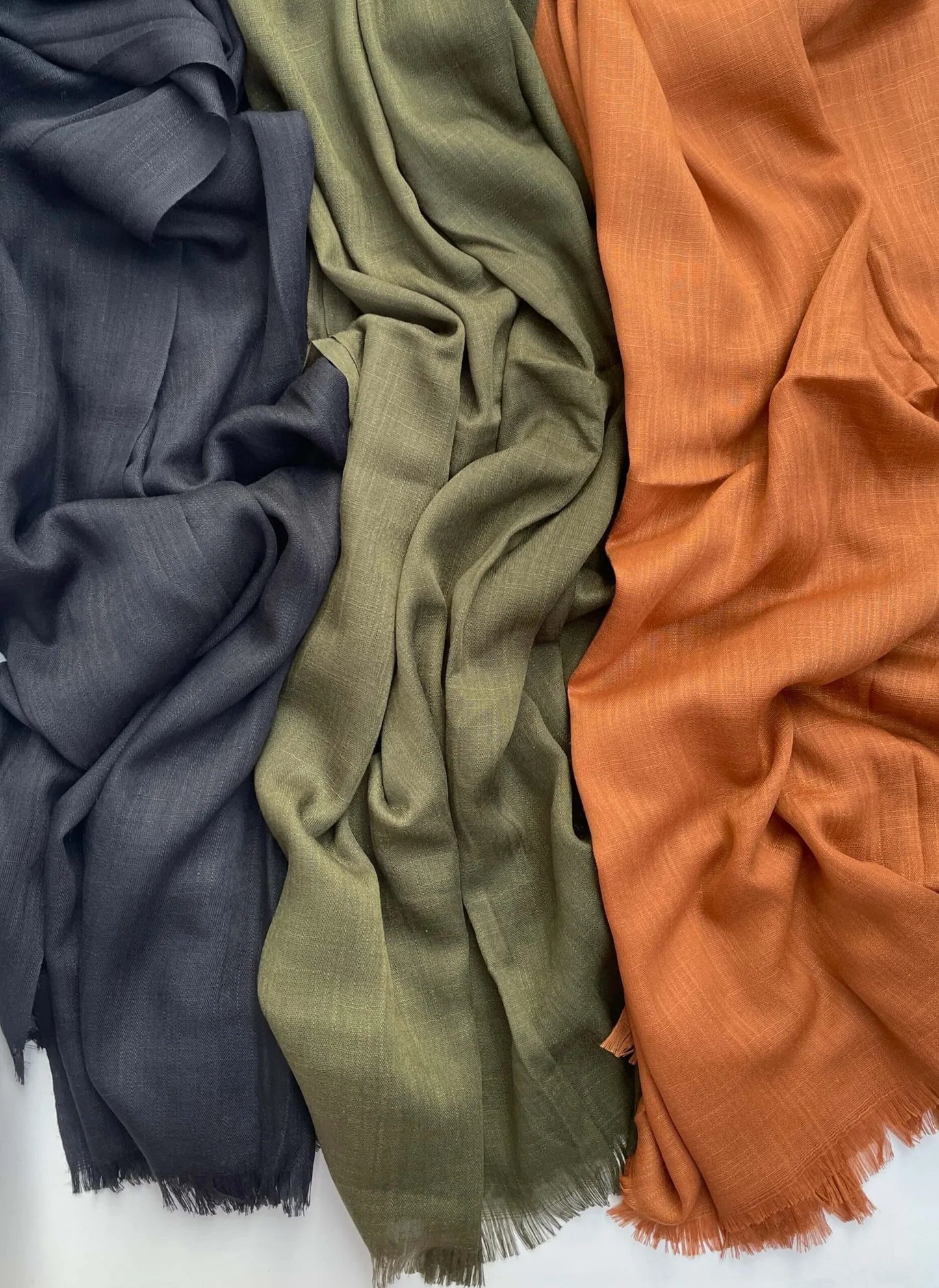 Maxi plain Turkish smooth khaki hijab - Hijab Junkie UK