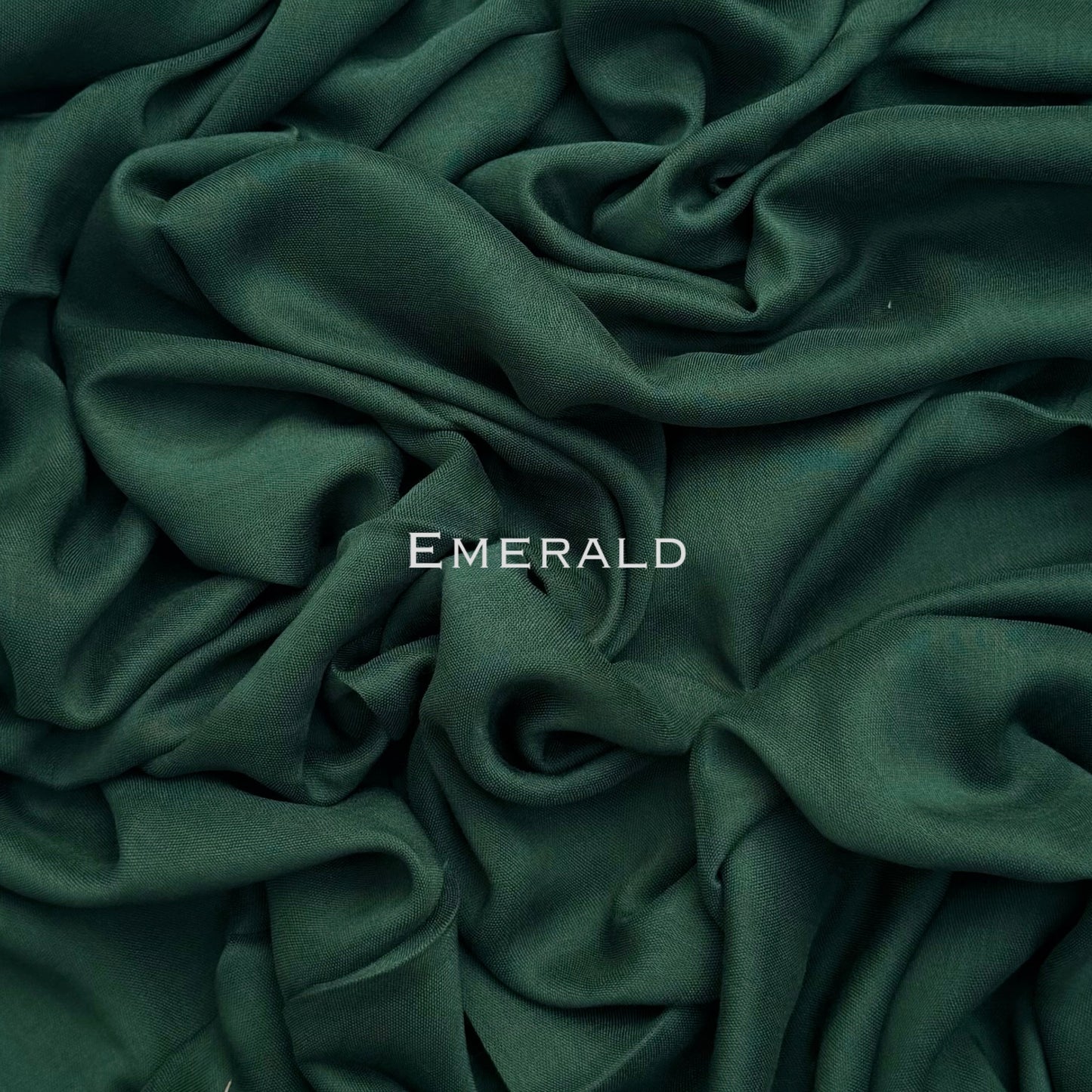 Original Modal plain stitched emerald maxi hijab