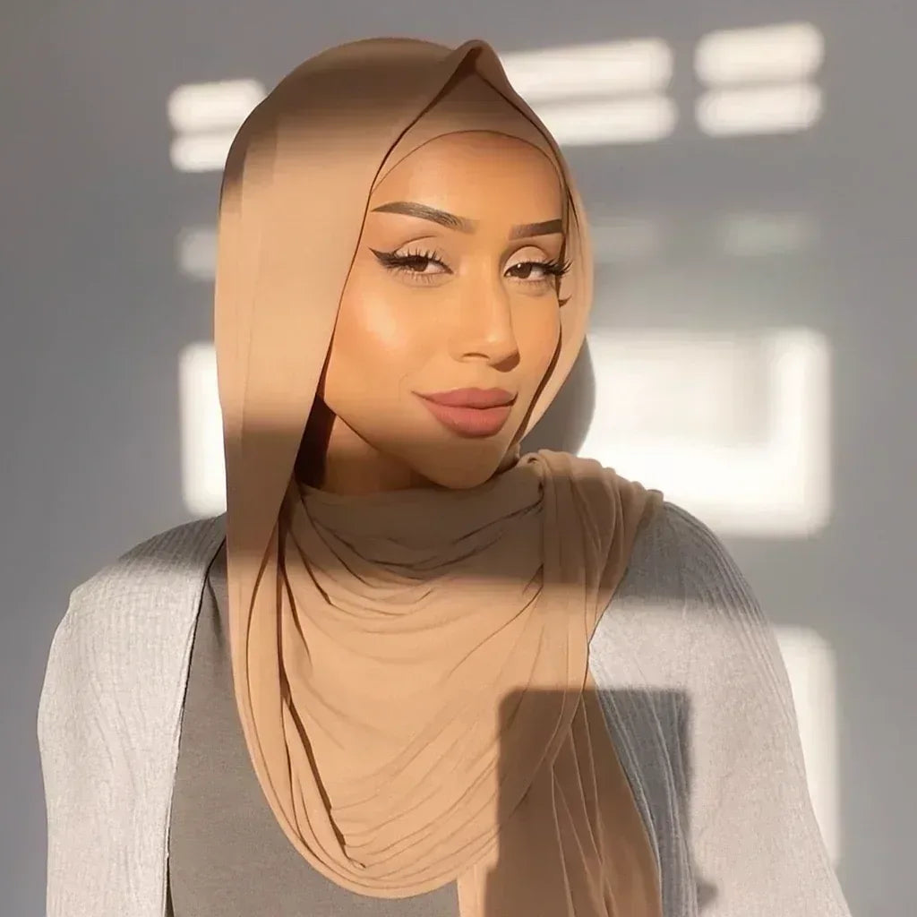 Premuim stitched jersey hijab & cap set - Hijab Junkie UK