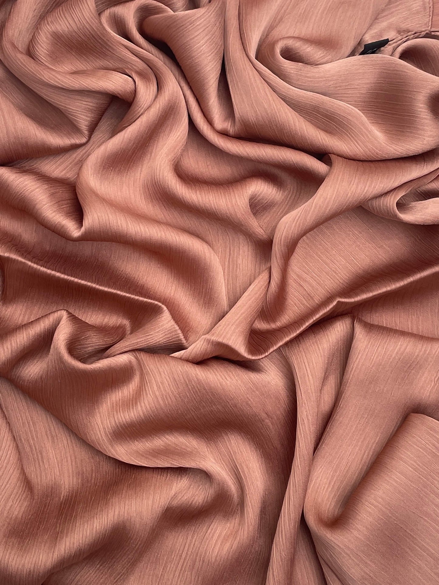Matt Dubai crinkle silk copper hijab