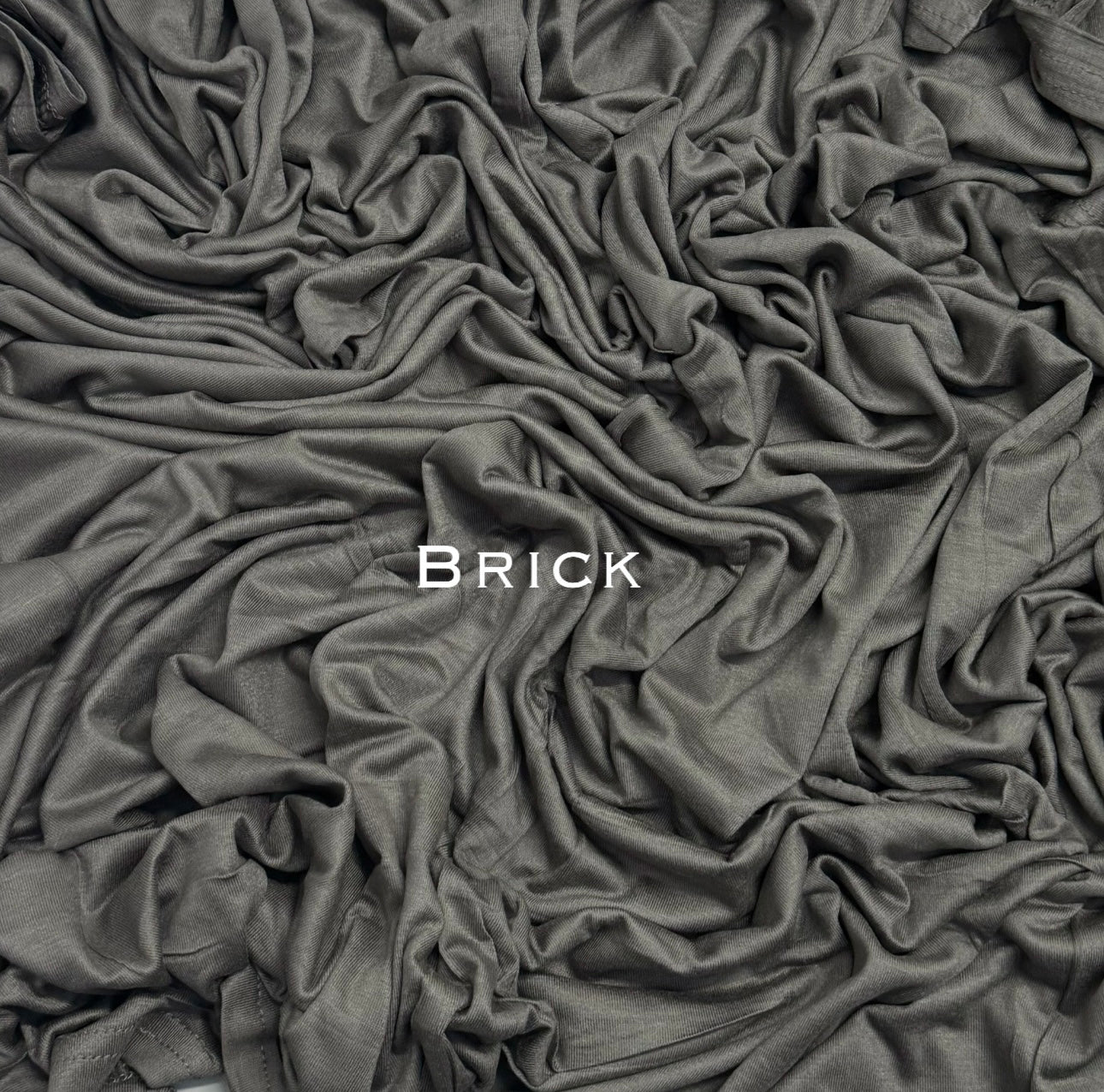 Standard & Maxi premium stitched jersey plain brick hijab