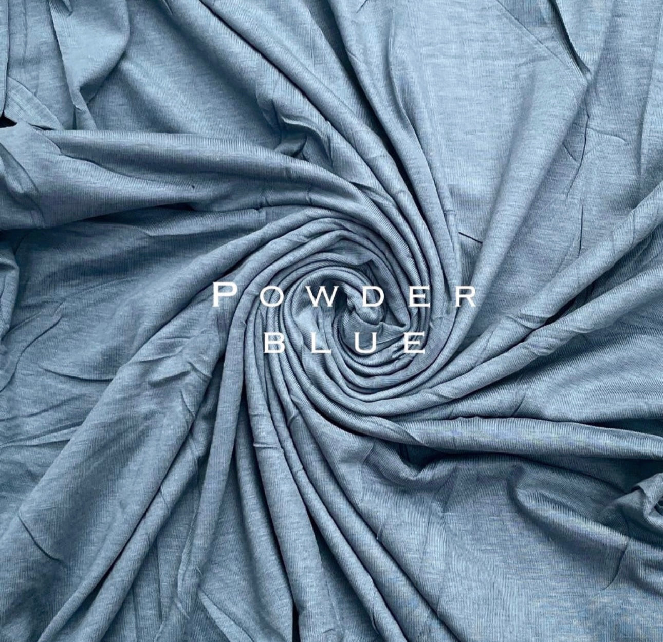 Standard premium stitched jersey plain powder blue hijab