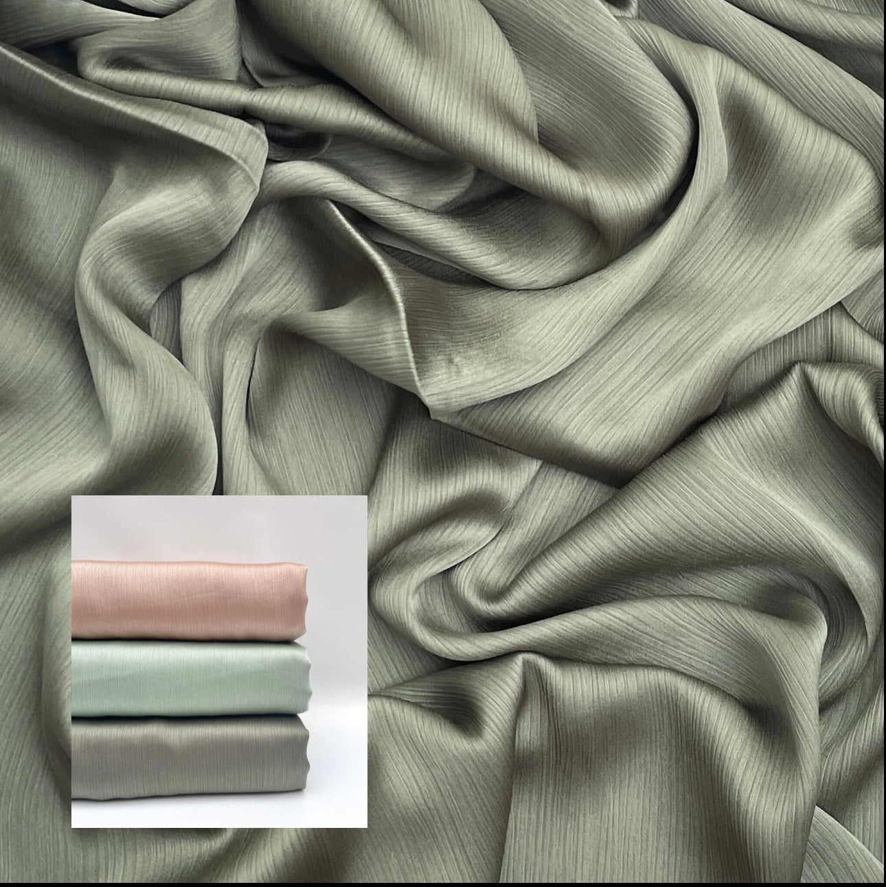 Matt Dubai crinkle silk pista hijab