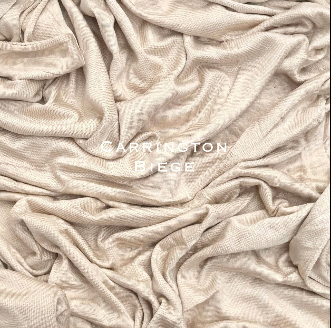 Standard & Maxi premium stitched jersey plain carrington beige hijab