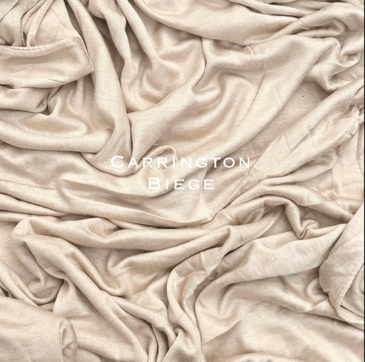 Standard & Maxi premium stitched jersey plain carrington beige hijab