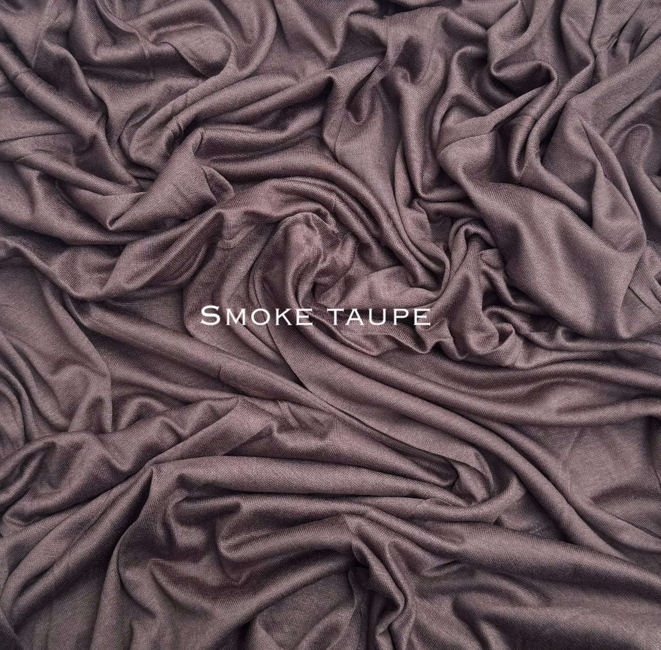Standard premium stitched jersey plain smoke taupe hijab