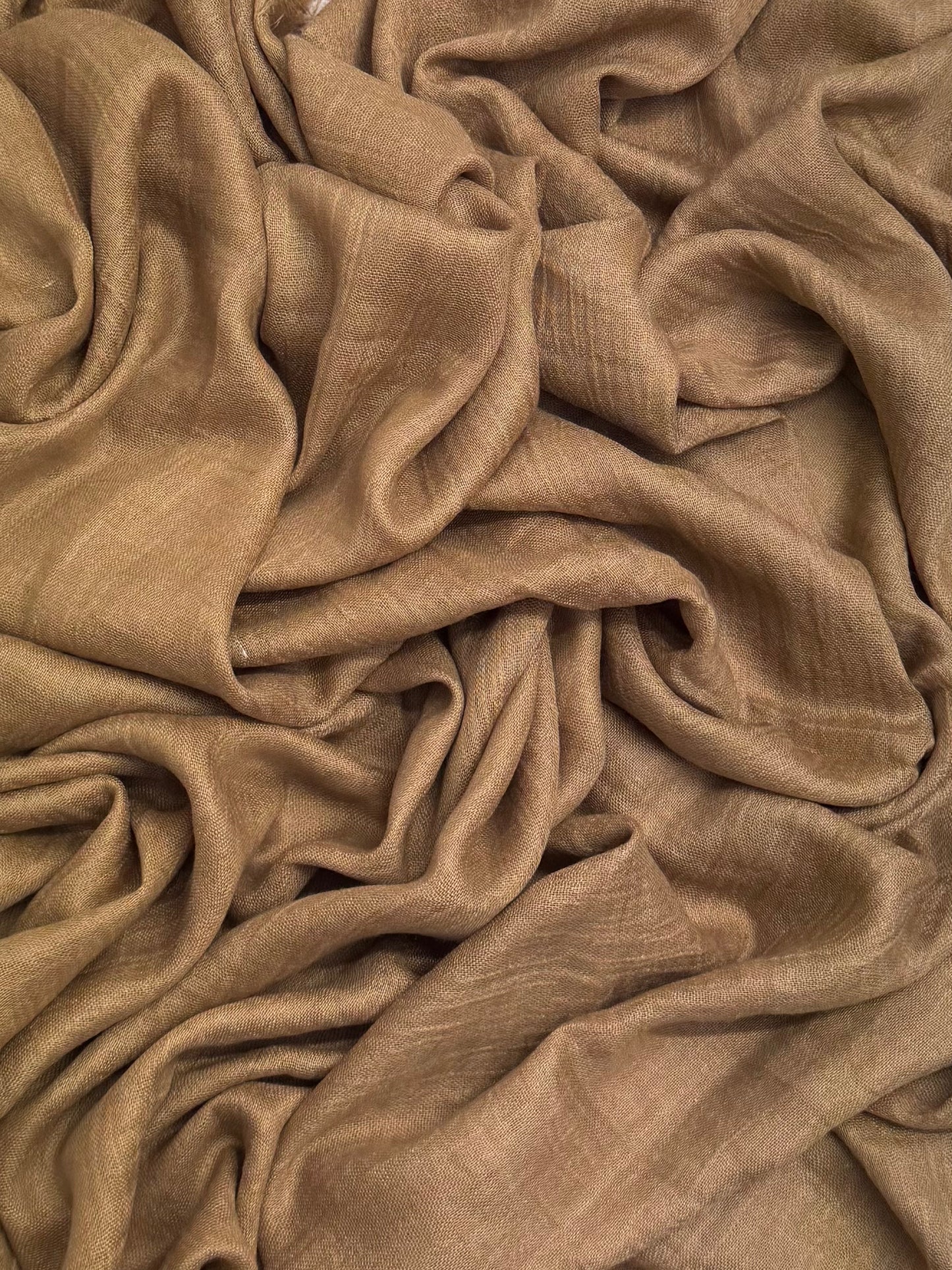 Modal maxi plain caramel hijab