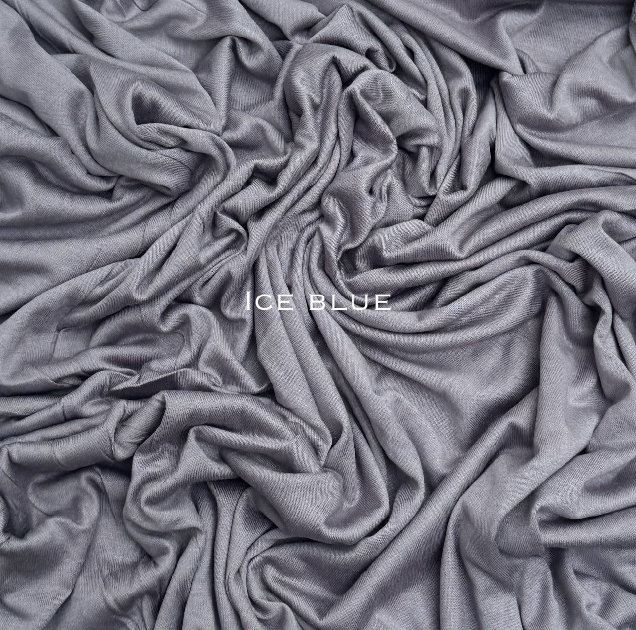 Standard premium stitched jersey plain ice blue hijab