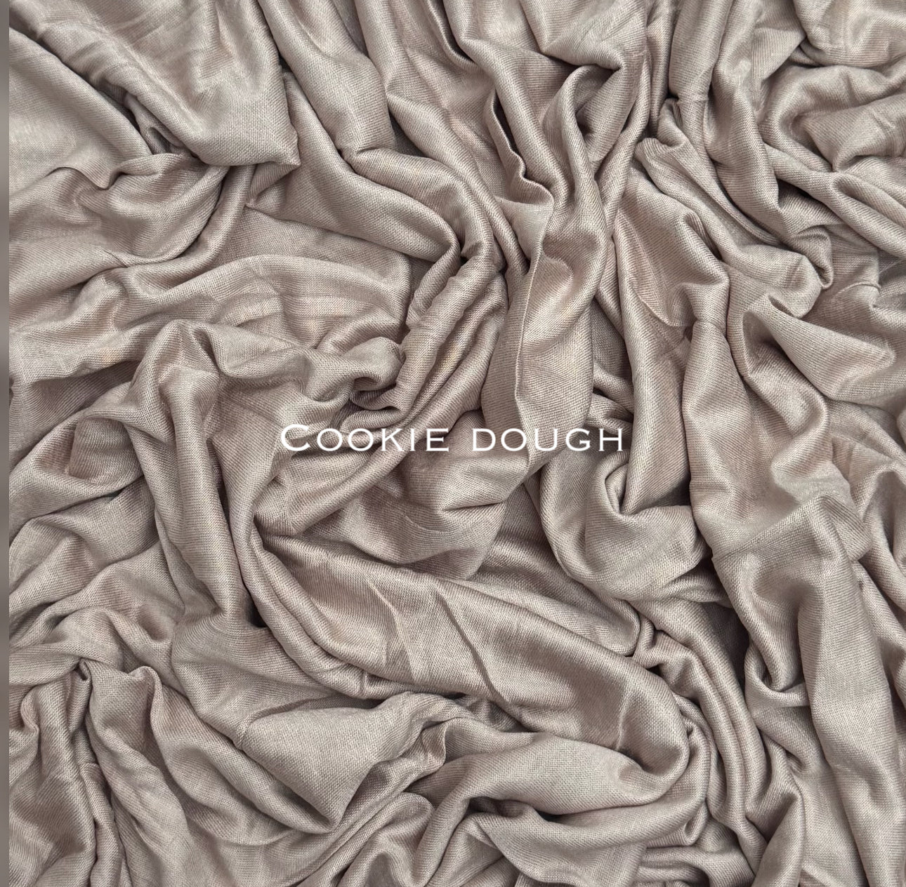 Standard premium stitched jersey plain cookie dough hijab