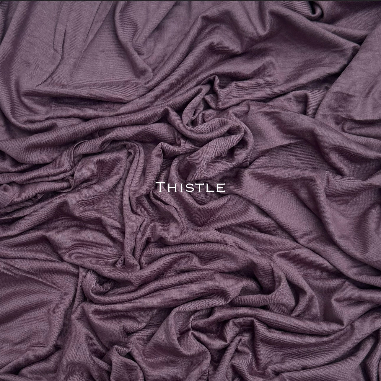 Standard premium stitched jersey plain thistle hijab