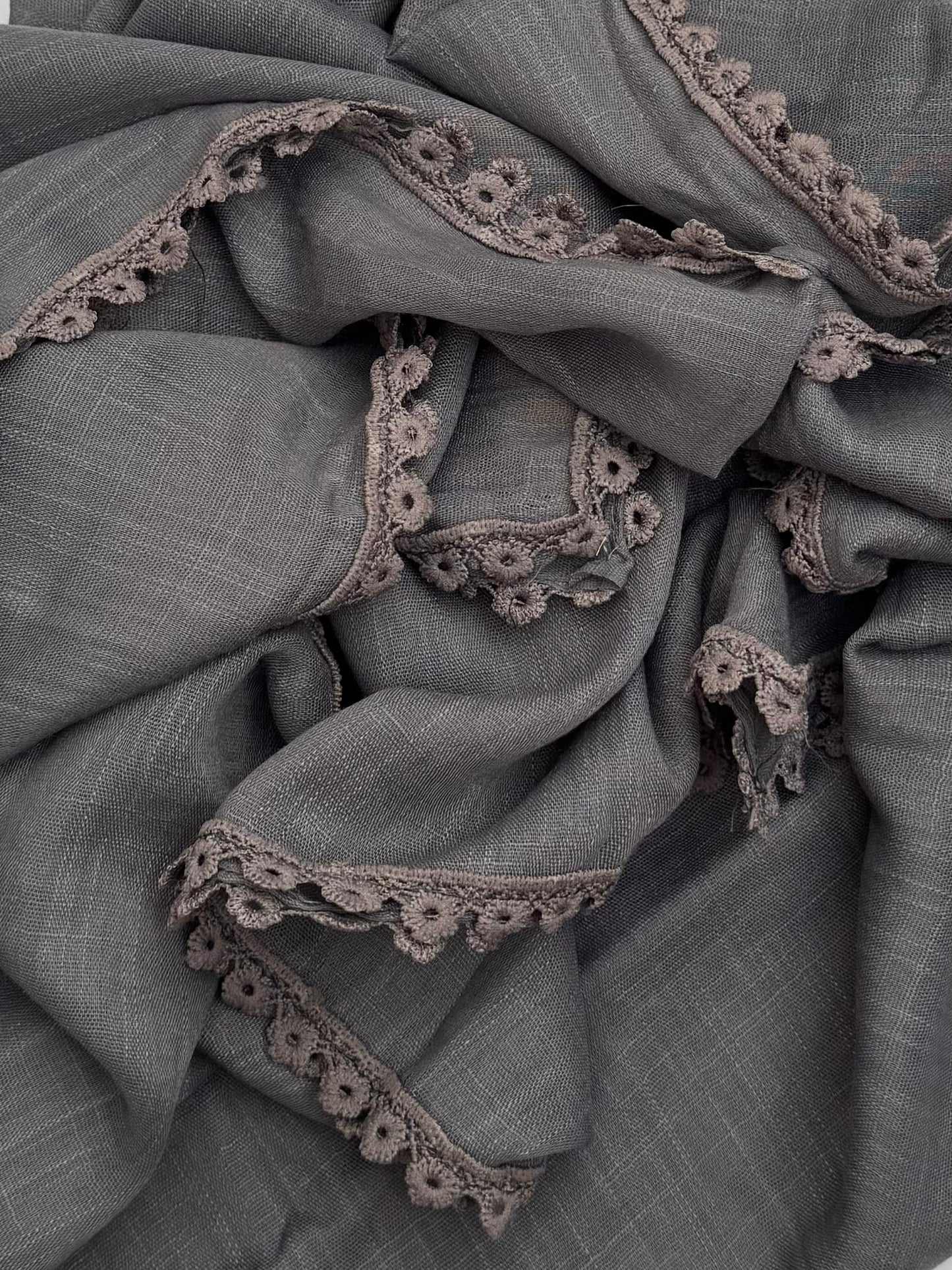 Maxi plain Turkish kinaari pewter hijab