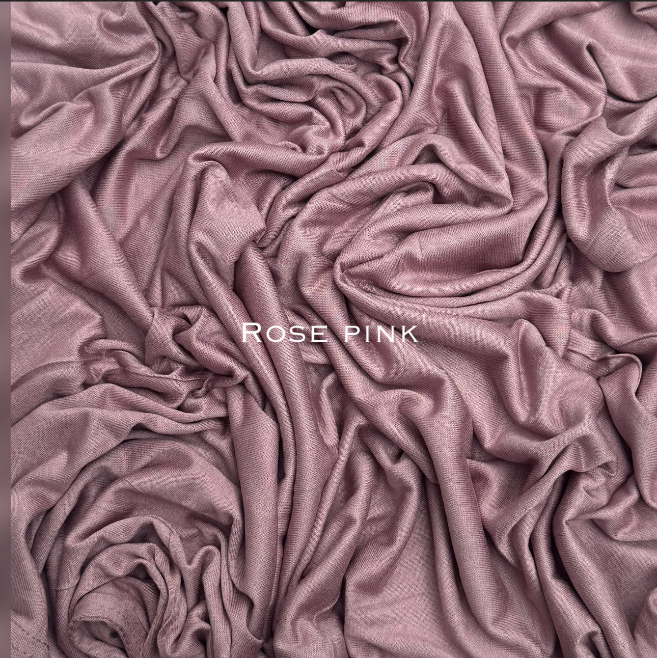 Standard premium stitched jersey plain rose pink hijab