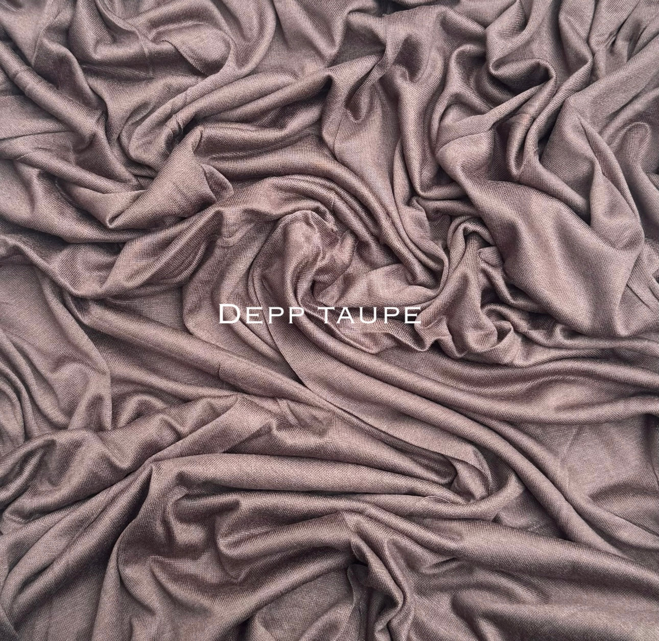 Standard premium stitched jersey plain deep taupe hijab