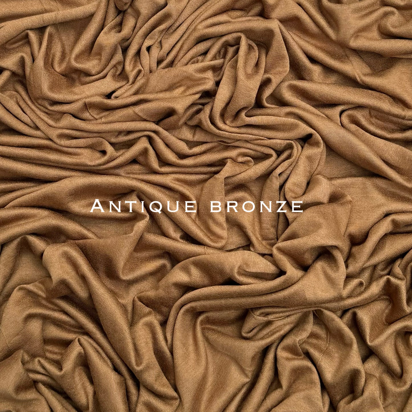 Standard & Maxi premium stitched jersey plain antique bronze hijab