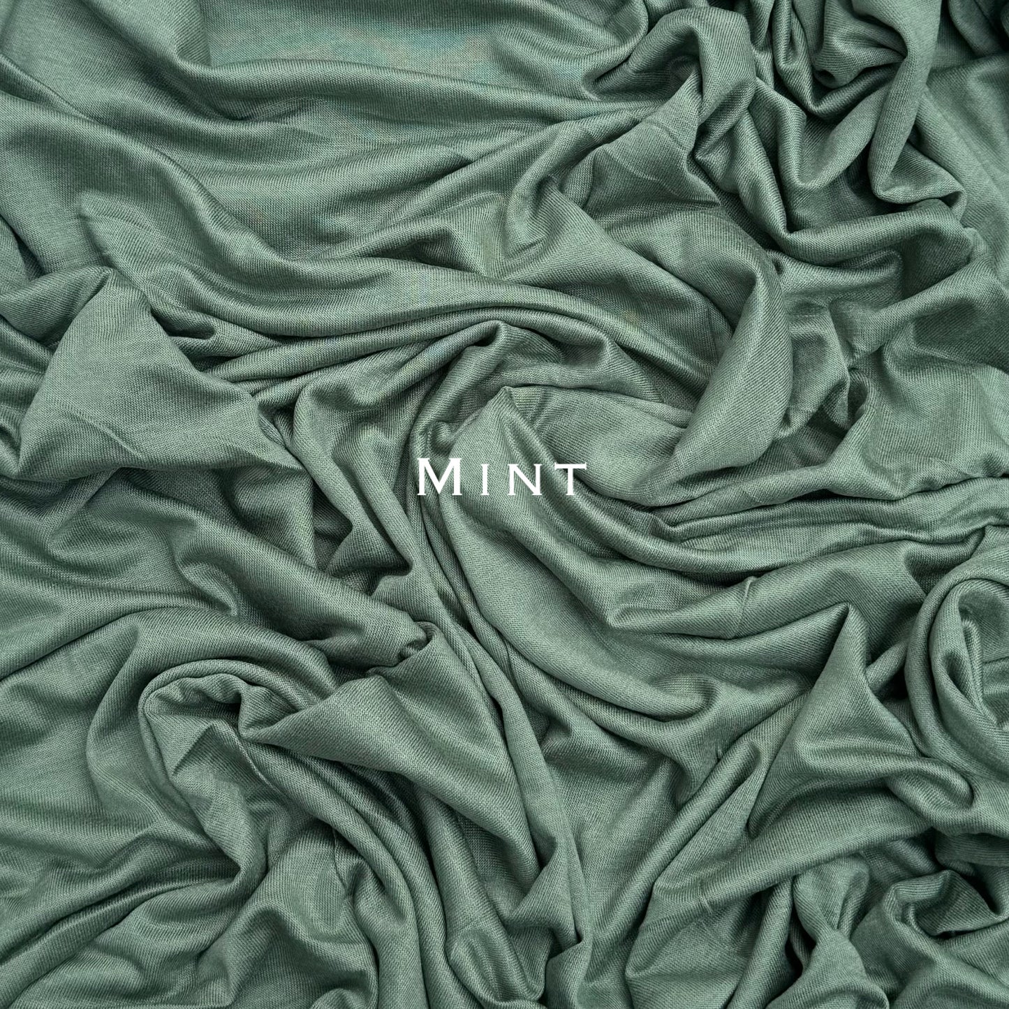 Maxi premium stitched jersey plain mint hijab