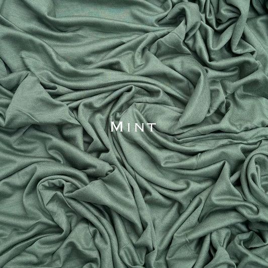 Maxi premium stitched jersey plain mint hijab