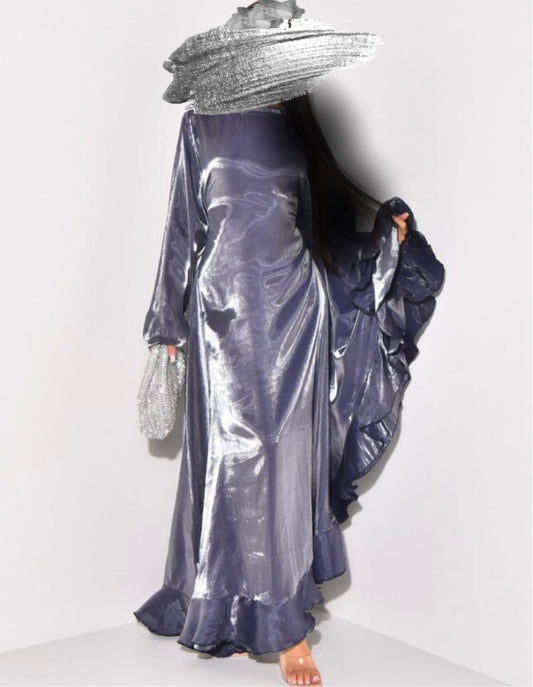 Kaftan abaya frill style dress free size