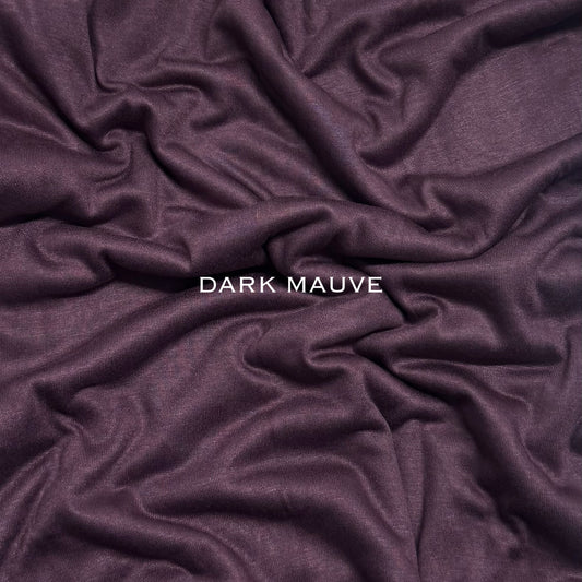 Standard premium stitched jersey plain dark mauve hijab