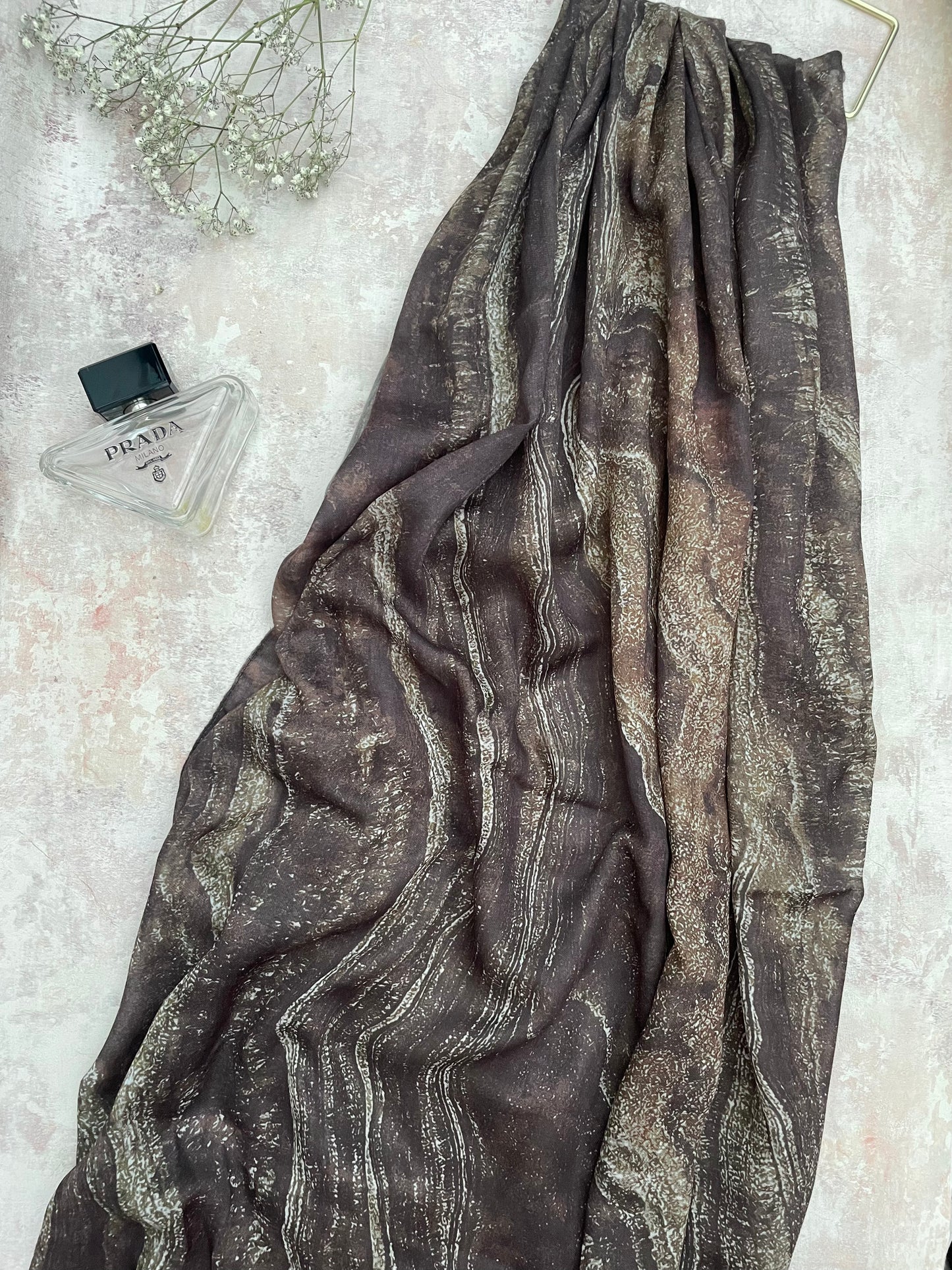 Water coloured Modal Printed Zaitoon Hijab