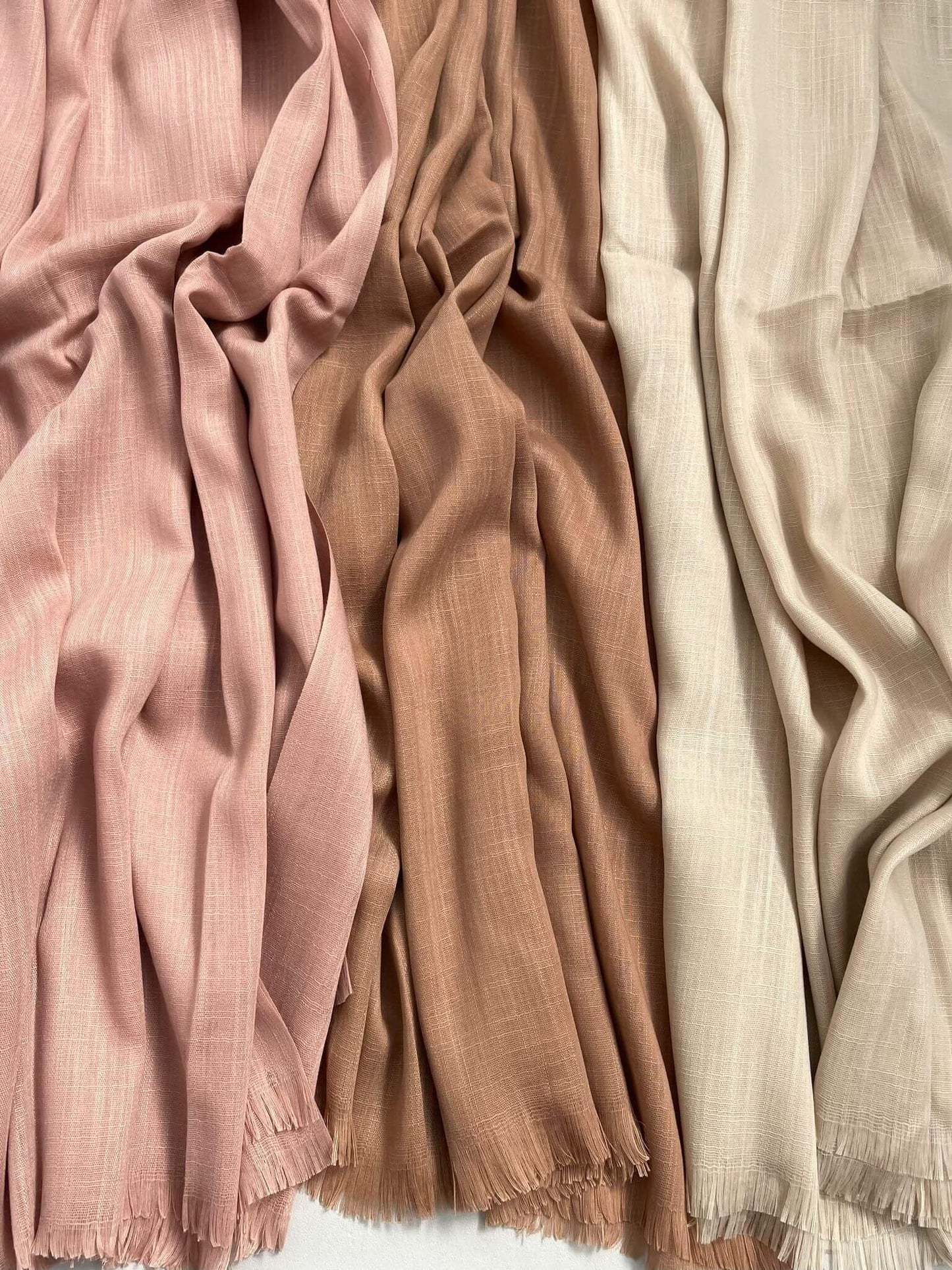 Maxi plain Turkish almond hijab - Hijab Junkie UK