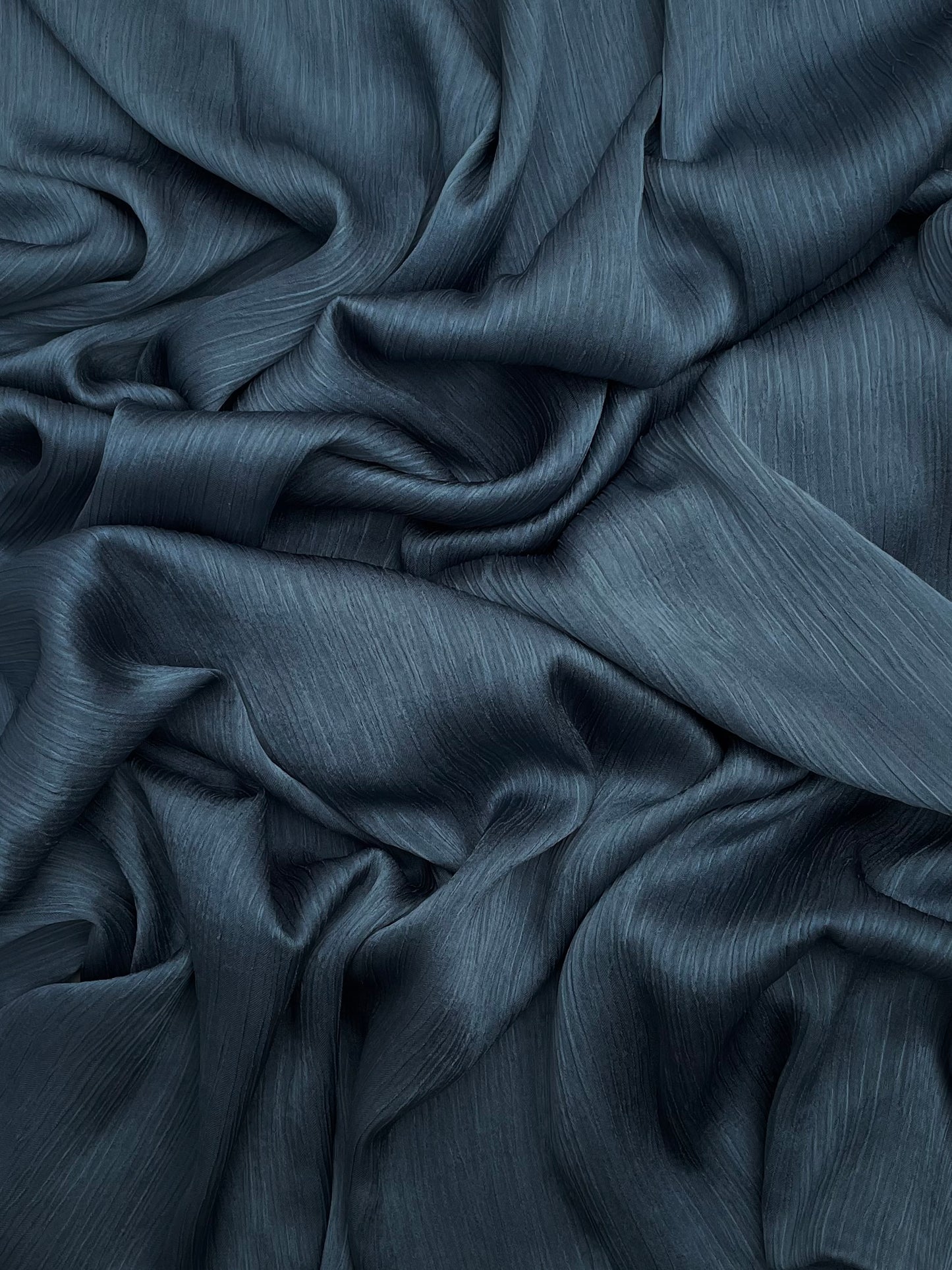 Matt Dubai crinkle silk steelblue hijab