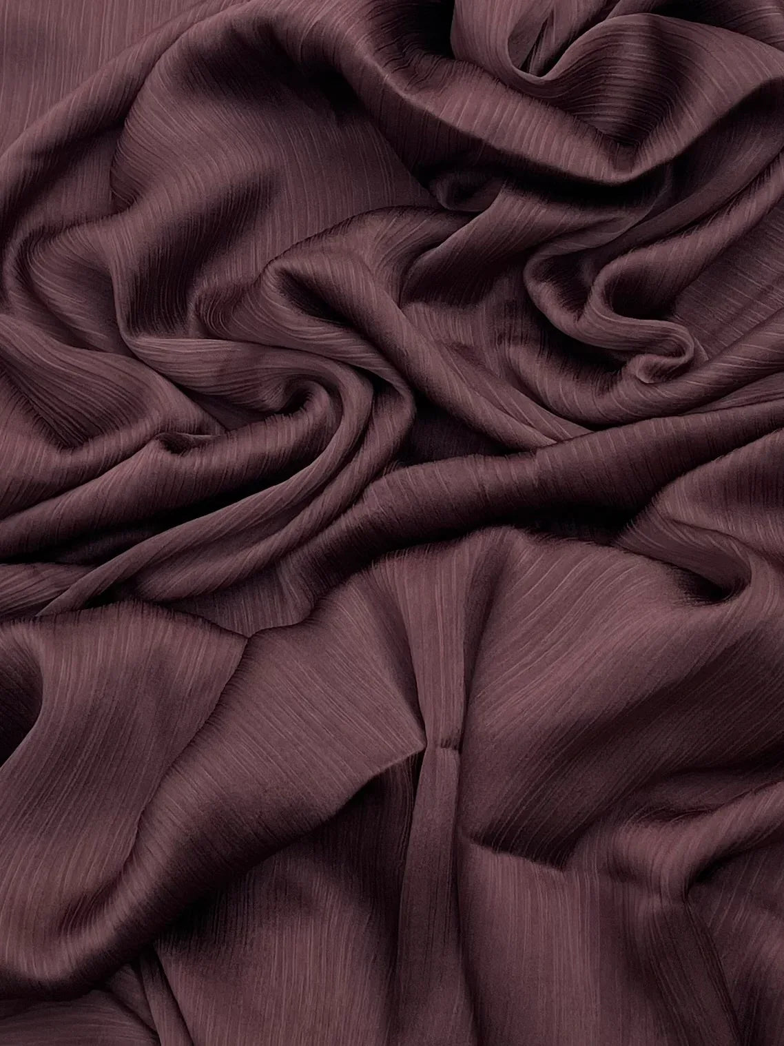Matt Dubai crinkle silk grape hijab - Hijab Junkie UK