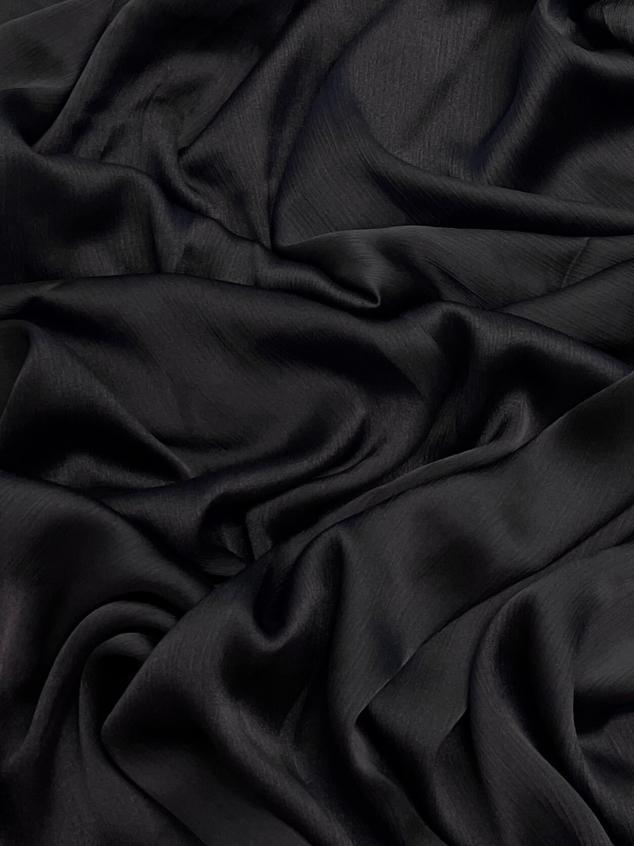 Matt Dubai crinkle silk black smoke hijab