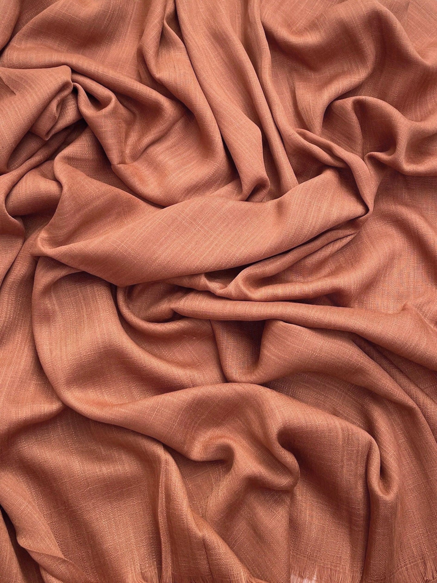 Maxi plain Turkish salmon hijab - Hijab Junkie UK