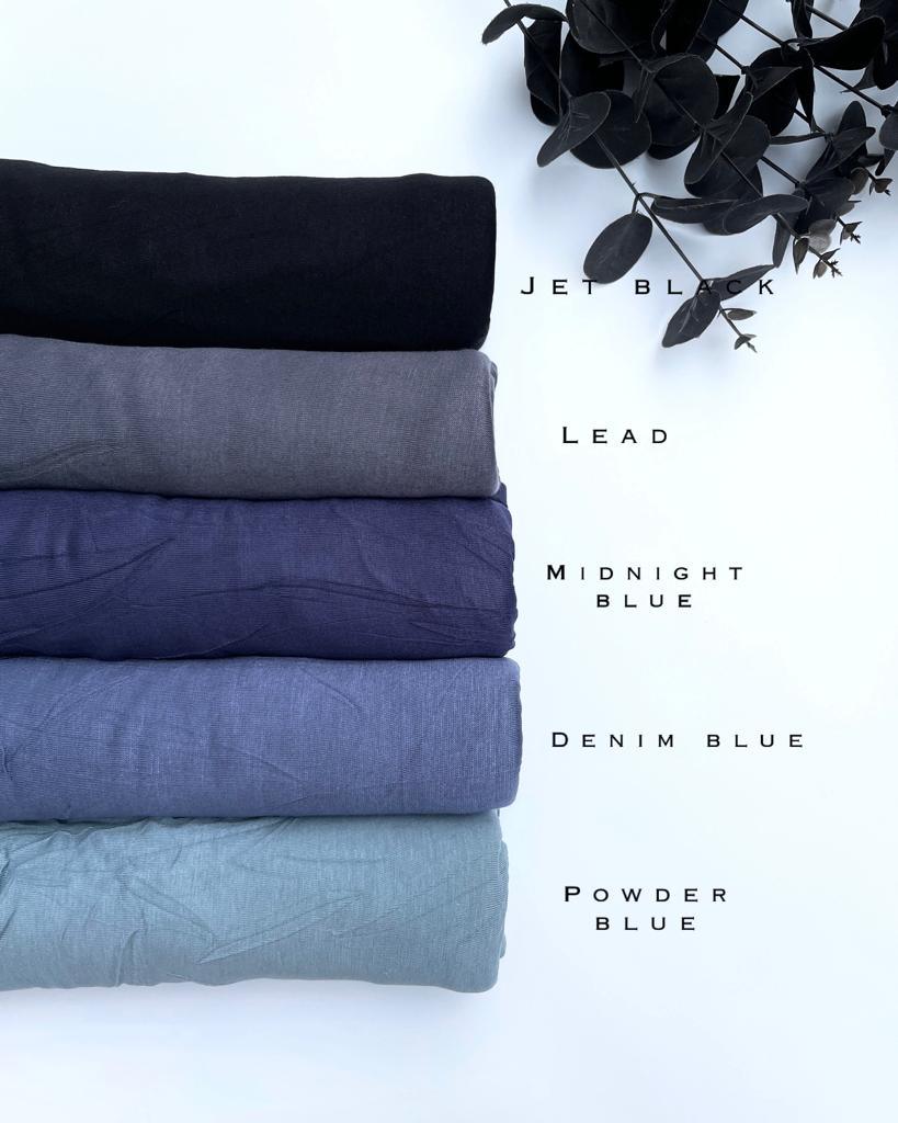 Standard premium stitched jersey plain antique silver hijab - Hijab Junkie UK