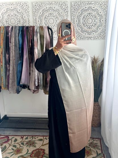 Water coloured Modal Printed Le Ciel latte Hijab