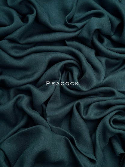 Premium Plain Modal Peacock Hijab