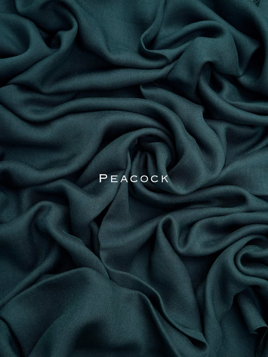 Premium Plain Modal Peacock Hijab