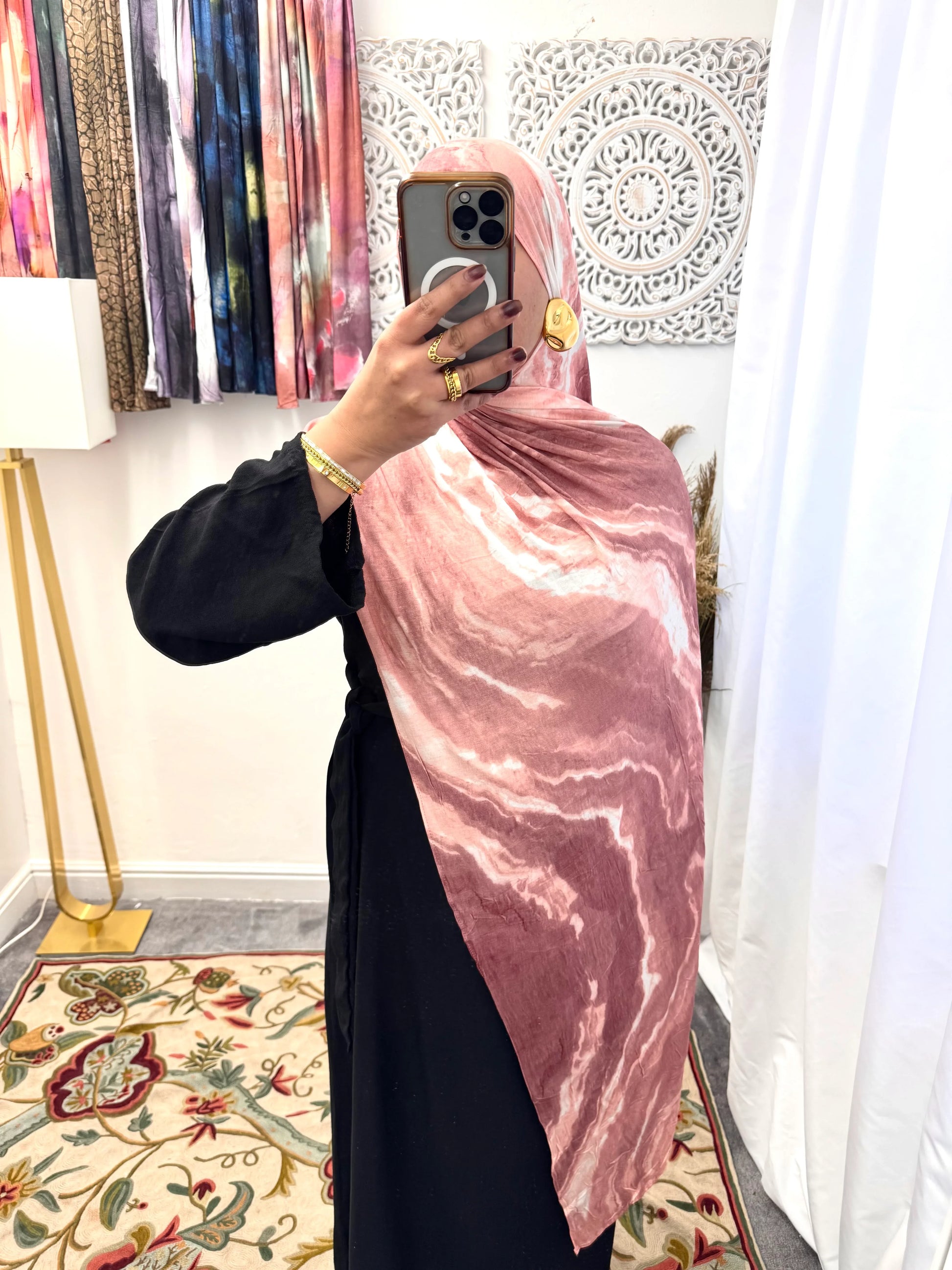 Premium Jersey Lemonade Ripple hijab - Hijab Junkie UK