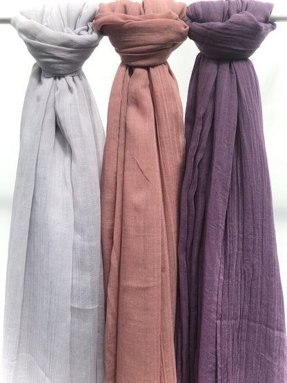 Modal Malai plain mauve maxi hijab