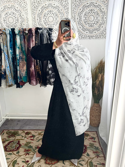 Water coloured Modal Printed Layla Hijab - Hijab Junkie UK