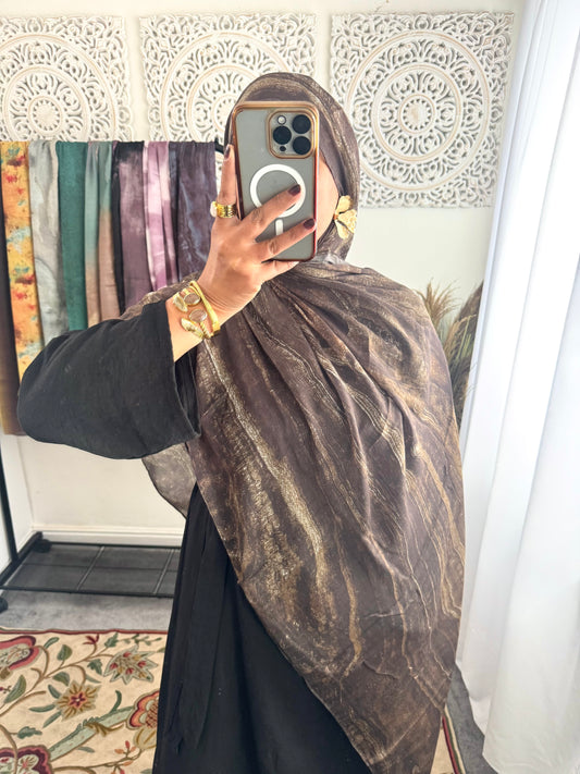 Water coloured Modal Printed Zaitoon Hijab
