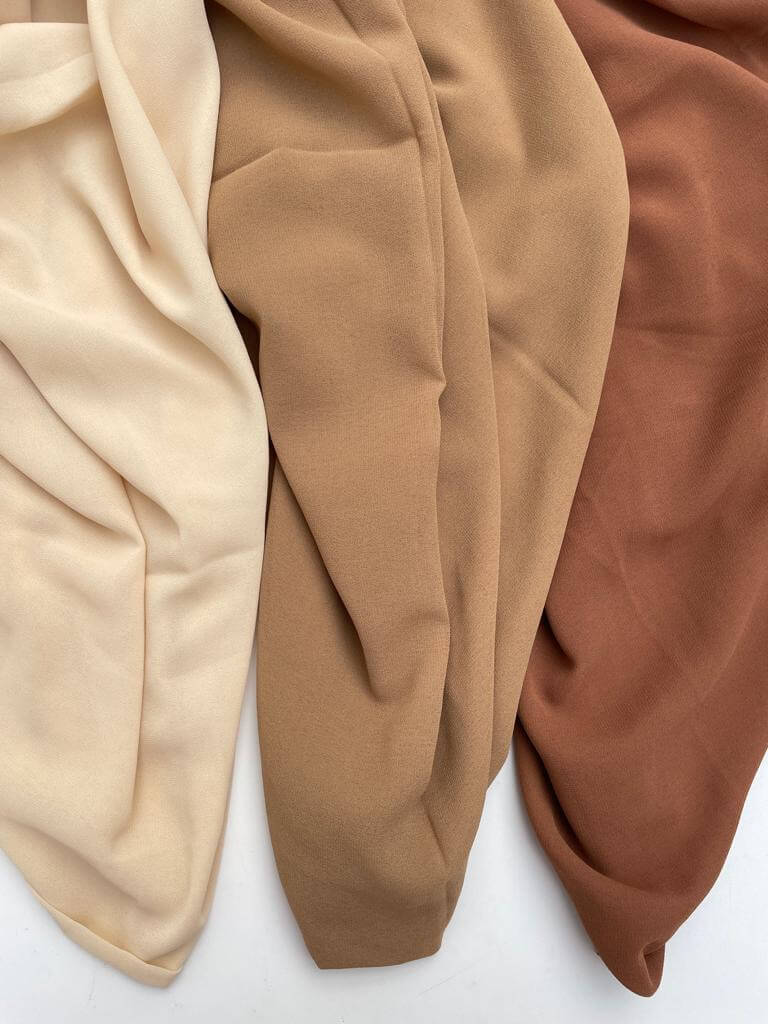 Maxi super premium chiffon toffee hijab