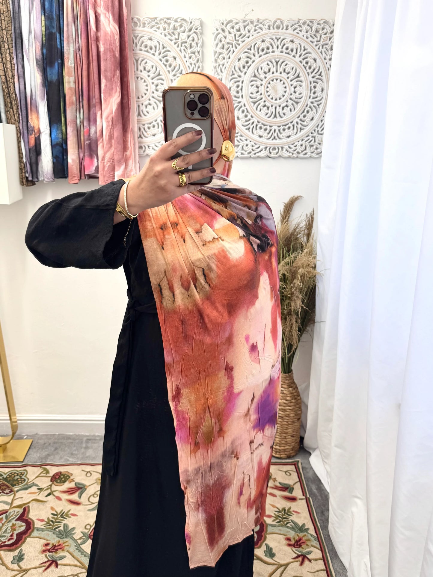 Premium Jersey Cherry Pink hijab - Hijab Junkie UK