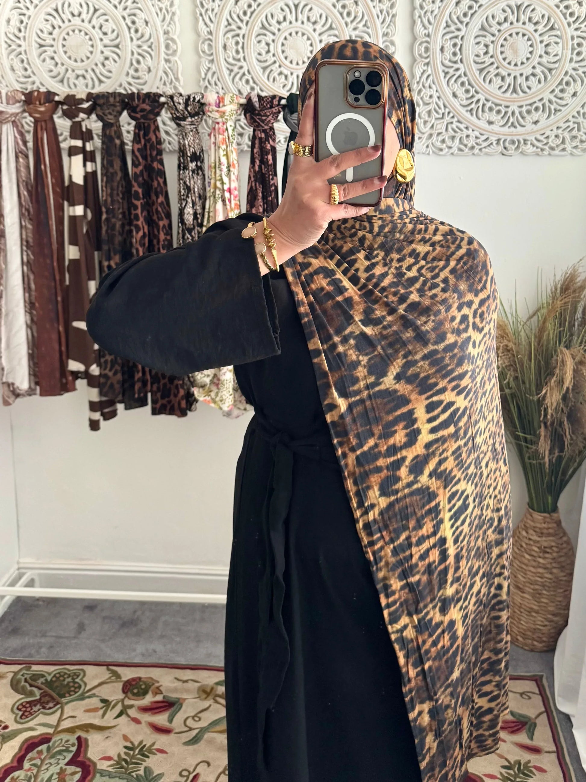 Premium Jersey Wild Saharah hijab - Hijab Junkie UK